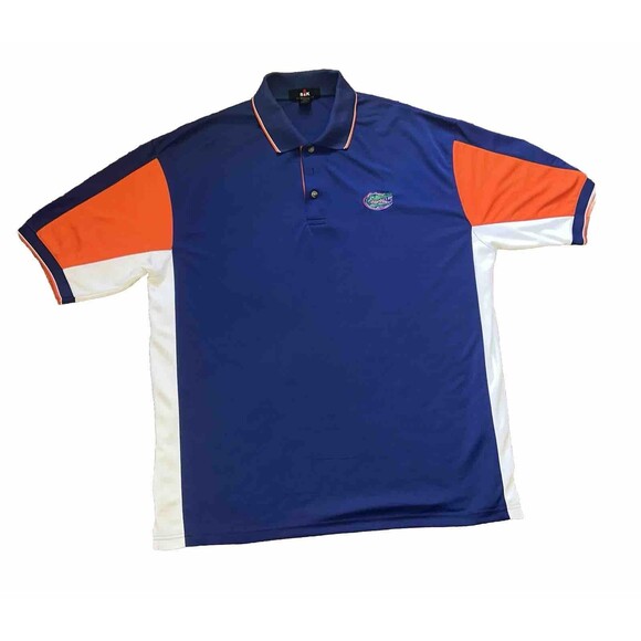 2 Florida Gators Polo Golf Shirt Mens Size XL Blue Orange Short Sleeve - Picture 3 of 4